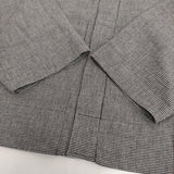veritecoeur CLUEL コンパクトシャツ CHIDORI 千鳥格子 コットンリネン 定価28600円 長袖シャツ 26SS ホワイト ブラック レディース ヴェリテクール【中古】6-0603M♪