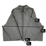 veritecoeur CLUEL コンパクトシャツ CHIDORI 千鳥格子 コットンリネン 定価28600円 長袖シャツ 26SS ホワイト ブラック レディース ヴェリテクール【中古】6-0603M♪
