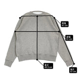 MARMARMAR スウェットプルオーバー トレーナー 刺繍 クルーネック スウェット グレー レディース マーマーマー【中古】6-0603M♪
