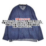 NORTHERN TRUCK ジェイルポケット付シャツ デニム バンドカラー 長袖シャツ ネイビー レディース ノーザントラック【中古】6-0808M∞