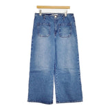 ZARA ストレート ワイド デニム EUR 42 USA 10 MEX 32 デニムパンツ ブルー レディース ザラ【中古】6-0923G∞