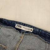 ZARA ストレート ワイド デニム EUR 42 USA 10 MEX 32 デニムパンツ ブルー レディース ザラ【中古】6-0923G∞