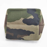 Herve Chapelier カモフラージュ ナイロン舟型トートM 迷彩 1027W 定価30580円 トートバッグ カーキ ブラウン レディース エルベ・シャプリエ【中古】6-0826G∞