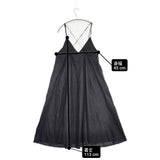 Spick and Span リネンキャミワンピース 断ち切り 定価18700円 サイズ38 ワンピース ブラック レディース スピックアンドスパン【中古】6-0915M△