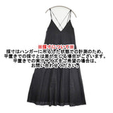 Spick and Span リネンキャミワンピース 断ち切り 定価18700円 サイズ38 ワンピース ブラック レディース スピックアンドスパン【中古】6-0915M△