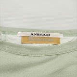 ANSNAM Riverrun 変形ボートネック リヴァーラン サイズ02 半袖Ｔシャツ カットソー 23SS ライトグリーン メンズ アンスナム【中古】6-0630S♪