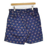 OUTIL FLOWER PRINT SHORT フラワープリントショーツ サイズ2 定価35200円 OV-P036 ショートパンツ ハーフパンツ ショーツ ブルー オレンジ メンズ ウティ【中古】6-0630S♪