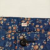 OUTIL FLOWER PRINT SHORT フラワープリントショーツ サイズ2 定価35200円 OV-P036 ショートパンツ ハーフパンツ ショーツ ブルー オレンジ メンズ ウティ【中古】6-0630S♪