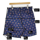 OUTIL FLOWER PRINT SHORT フラワープリントショーツ サイズ2 定価35200円 OV-P036 ショートパンツ ハーフパンツ ショーツ ブルー オレンジ メンズ ウティ【中古】6-0630S♪
