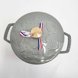 mina perhonen 未使用品 cocotte ocean ココットオーシャン ラウンド 2.2L 20cm 鍋 食器 ライトグリーン ユーカリ レディース ミナペルホネン【中古】6-0603G♪