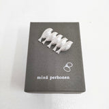 mina perhonen lintu antique silver ブローチ 真鍮 アンティークシルバー 鳥 定価13200円 xs7900 ブローチ シルバー レディース ミナペルホネン【中古】6-0604G◎