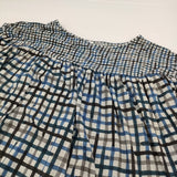 mina perhonen minamo カットソードレス カシミヤ混 ワイド ドルマンスリーブ 定価60500円 38 ワンピース ブルー グレー レディース ミナペルホネン【中古】6-0916M♪