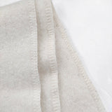 evam eva ウール ブランケット 大判 ブランケット ホワイト ブルー レディース エヴァムエヴァ【中古】6-0910T◎