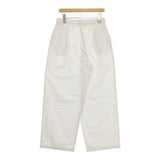 evam eva otton wide pants コットンワイドパンツ イージーパンツ 定価20350円 TB20403 日本製 サイズ2 パンツ オフホワイト レディース エヴァムエヴァ【中古】6-0915M△