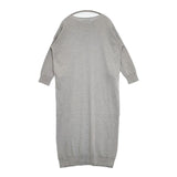 vie evam eva recycled cotton OP コットンニットワンピース 定価24000円 ワンピース グレー レディース ヴィー エヴァムエヴァ【中古】6-0923M∞