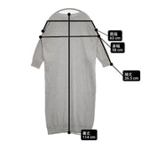 vie evam eva recycled cotton OP コットンニットワンピース 定価24000円 ワンピース グレー レディース ヴィー エヴァムエヴァ【中古】6-0923M∞