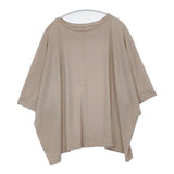 evam eva cotton wide pullover コットンワイドプルオーバー ドルマンスリーブ 定価18700円 Ｔシャツ カットソー 23SS ベージュ レディース エヴァムエヴァ【中古】6-0620S△