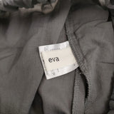 evam eva コットンローンスカート サイズM フレア 定価20900円 E241T215 ロングスカート 24SS グレー レディース エヴァムエヴァ【中古】6-0612M♪