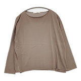 evam eva raising yarn pullover レイジングヤーン コットン シルク カシミヤ 定価22000円 E221K062 セーター ニット ブラウン レディース エヴァムエヴァ【中古】6-0923M∞
