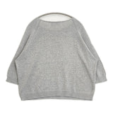 evam eva dry cotton raglan pullover ドライコットンプルオーバーニット 七分袖 E181K122 セーター ニット グレー レディース エヴァムエヴァ【中古】6-0915M△