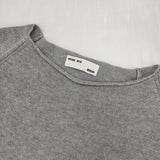 evam eva dry cotton raglan pullover ドライコットンプルオーバーニット 七分袖 E181K122 セーター ニット グレー レディース エヴァムエヴァ【中古】6-0915M△