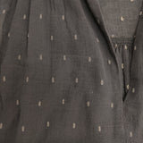 evam eva cutdobby gather one-piece カットドビー ギャザー ノースリーブ シアー ワンピース 23SS チャコールグレー レディース エヴァムエヴァ【中古】6-0620S△