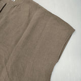 evam eva linen poncho リネンポンチョ ワンピース 定価28600円 E223T014 日本製 ポンチョ ベージュ レディース エヴァムエヴァ【中古】6-0915M△