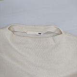evam eva wool pullover ウールプルオーバー 日本製 定価27500円 E223K056 セーター ニット オフホワイト レディース エヴァムエヴァ【中古】6-1017T∞