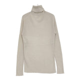 evam eva cashmere silk turtleneck カシミヤシルク タートルネック リブニット E002K003 定価48400円 セーター ニット ライトベージュ レディース エヴァムエヴァ【中古】6-0916T♪