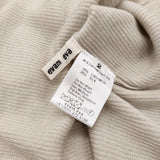 evam eva cashmere silk turtleneck カシミヤシルク タートルネック リブニット E002K003 定価48400円 セーター ニット ライトベージュ レディース エヴァムエヴァ【中古】6-0916T♪