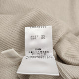 evam eva cashmere silk turtleneck カシミヤシルク タートルネック リブニット E002K003 定価48400円 セーター ニット ライトベージュ レディース エヴァムエヴァ【中古】6-0916T♪