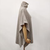 evam eva wool sable poncho ウールセーブルニットポンチョ V243K916 定価24200円 ポンチョ 24AW グレージュ レディース エヴァムエヴァ【中古】6-0916T♪