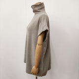 evam eva wool sable poncho ウールセーブルニットポンチョ V243K916 定価24200円 ポンチョ 24AW グレージュ レディース エヴァムエヴァ【中古】6-0916T♪