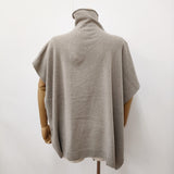 evam eva wool sable poncho ウールセーブルニットポンチョ V243K916 定価24200円 ポンチョ 24AW グレージュ レディース エヴァムエヴァ【中古】6-0916T♪