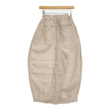 HARVESTY French linen easy circus pants フレンチリネンイージーサーカスパンツ 定価19800円 ベージュ レディース ハーベスティ【中古】6-0612M♪