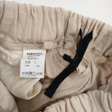 HARVESTY French linen easy circus pants フレンチリネンイージーサーカスパンツ 定価19800円 ベージュ レディース ハーベスティ【中古】6-0612M♪