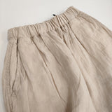 HARVESTY French linen easy circus pants フレンチリネンイージーサーカスパンツ 定価19800円 ベージュ レディース ハーベスティ【中古】6-0612M♪