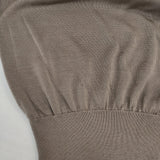SLOANE 18G silk short sleeve シルク半袖ニット プルオーバー 日本製 サイズ3 セーター ニット モカベージュ レディース スローン【中古】6-0620S△