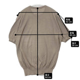 SLOANE 18G silk short sleeve シルク半袖ニット プルオーバー 日本製 サイズ3 セーター ニット モカベージュ レディース スローン【中古】6-0620S△