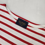Le Minor ボーダー 長袖Ｔシャツ カットソー ロンＴ ホワイト レッド レディース ルミノア【中古】6-0923M∞