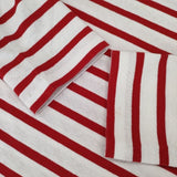 Le Minor ボーダー 長袖Ｔシャツ カットソー ロンＴ ホワイト レッド レディース ルミノア【中古】6-0923M∞