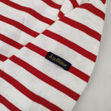 Le Minor ボーダー 長袖Ｔシャツ カットソー ロンＴ ホワイト レッド レディース ルミノア【中古】6-0923M∞
