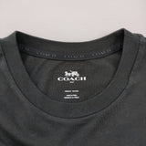 COACH シグネチャー レキシー サイズM 恐竜 タペストリー・ジャパン ペルー製 半袖Ｔシャツ カットソー ブラック ブラウン メンズ コーチ【中古】6-0630S♪