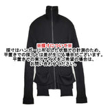 Yohji Yamamoto ドライバーズニット リブニット コットンカシミヤ サイズ2 ハイネック カーディガン ブラック レディース ヨウジヤマモト【中古】6-0916T♪