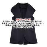 HIROKO KOSHINO 異素材 切替 ノースリーブ ナイロンポリウレタン ジャケット ブラック レディース ヒロコ・コシノ【中古】6-0722M∞