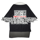 β 異素材 切替 ロゴプリント シアー 五分袖 コットン サイズ9 半袖Ｔシャツ カットソー ブラック レディース ベータ【中古】6-0620S△