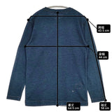 45R/45rpm 45R天竺の908浅VネックTシャツ（インディゴ）R45 長袖Ｔシャツ カットソー ロンＴ ネイビー レディース フォーティーファイブアールピーエム【中古】6-0923M∞