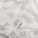 GRACE CONTINENTAL シャーリングトップ 定価35200円 スモッキング 2WAY ブラウス シャツ 25SS ホワイト レディース グレースコンチネンタル【中古】6-0919M∞