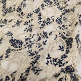 GRACE CONTINENTAL レースキャミロングワンピース 36 定価52800円 ドレス 25SS ベージュ ネイビー レディース グレースコンチネンタル【中古】6-0603S♪