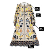 GRACE CONTINENTAL フラワーパターンプリントワンピース 36 定価42900円 ドレス ベージュ ネイビー レディース グレースコンチネンタル【中古】6-0603M♪